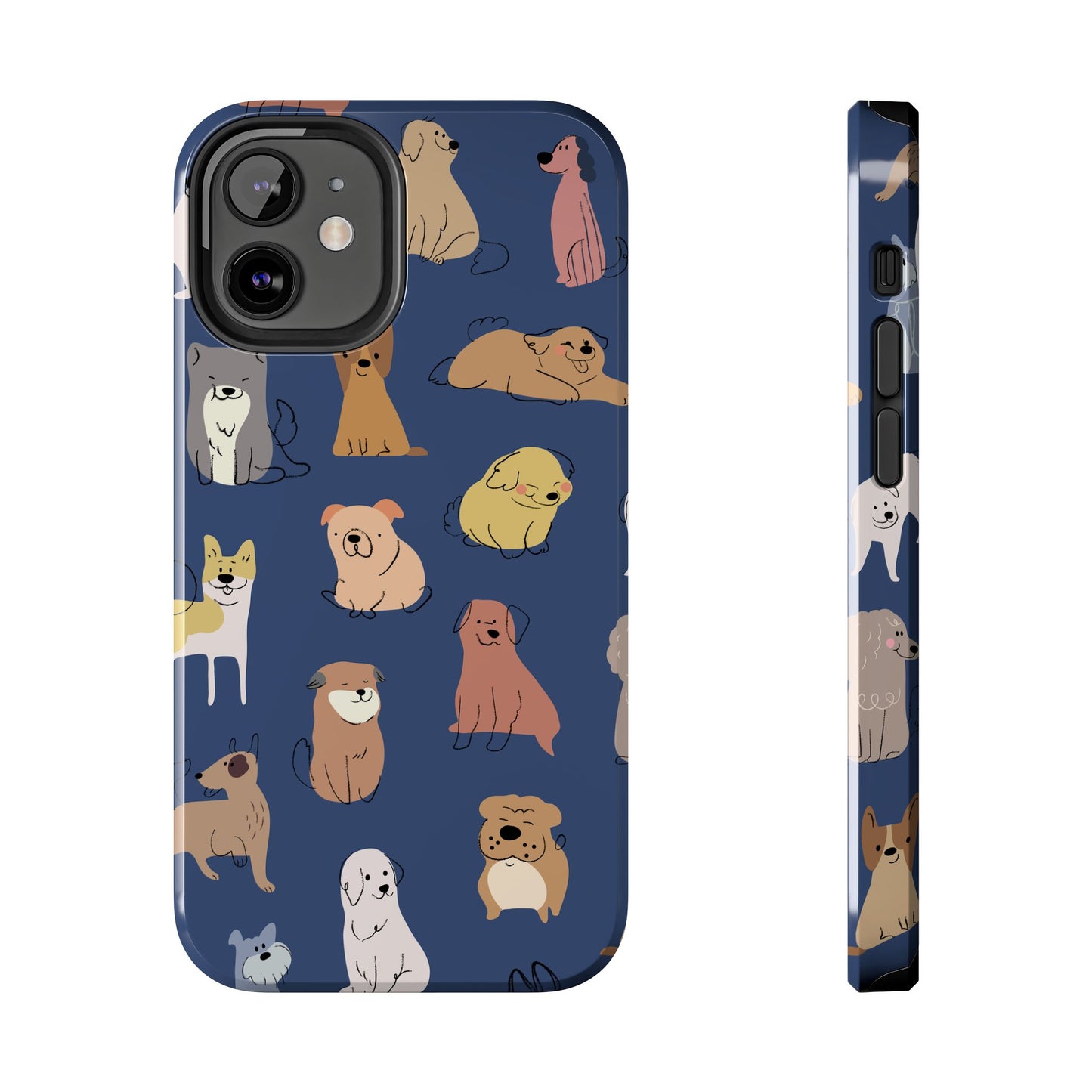 Cute Cartoon Dog Tough Phone Case - Perfect for Pet Lovers
