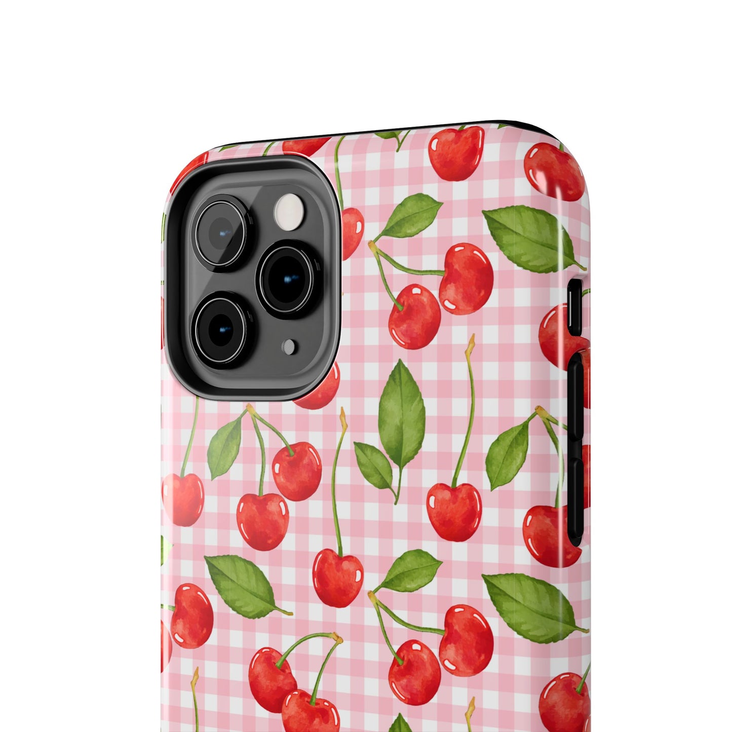 Cherry-Pattern Tough Phone Case - Cute & Durable Protective Case