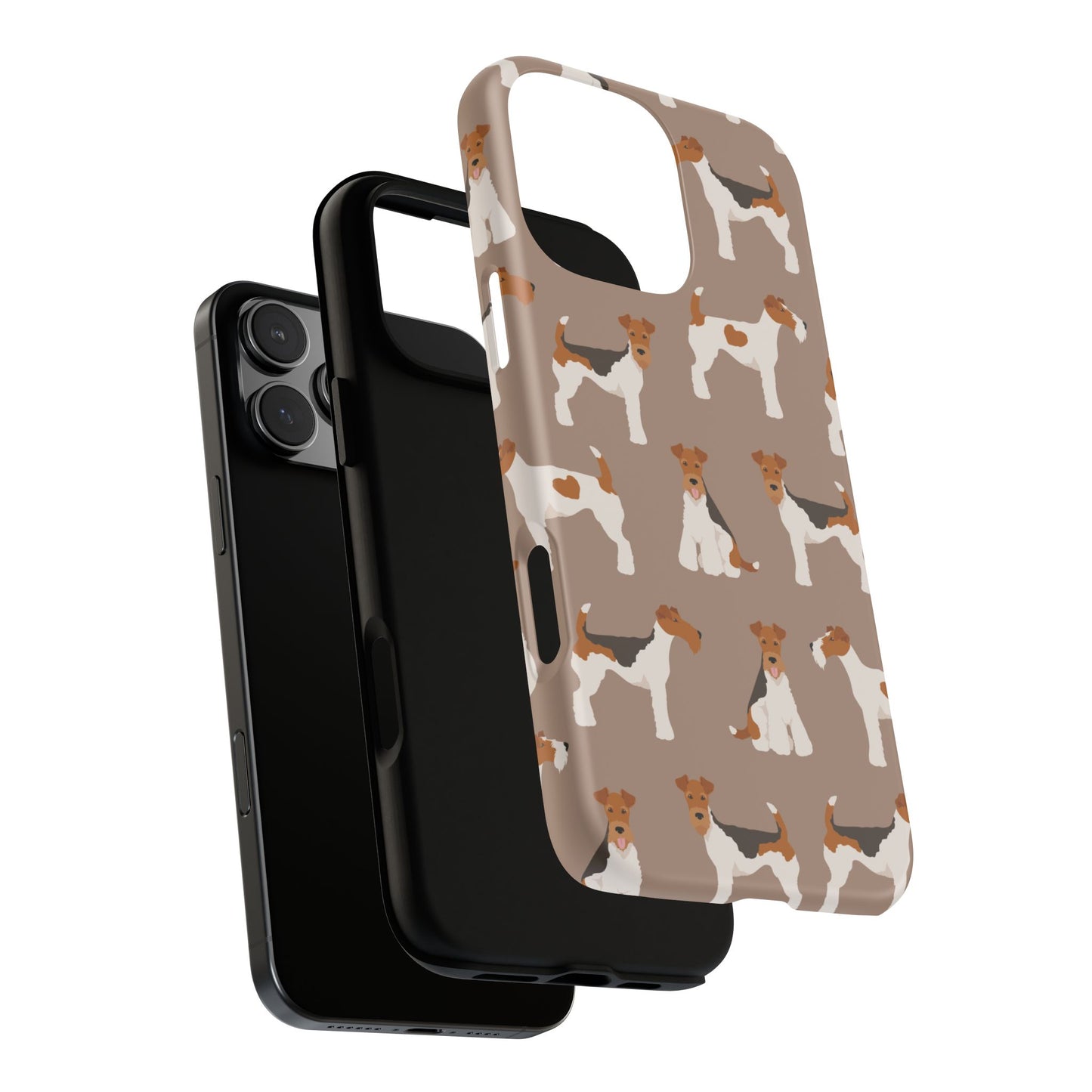Wire Fox Terrier Lover Tough Case - Stylish Phone Case Featuring Playful Fox Terriers