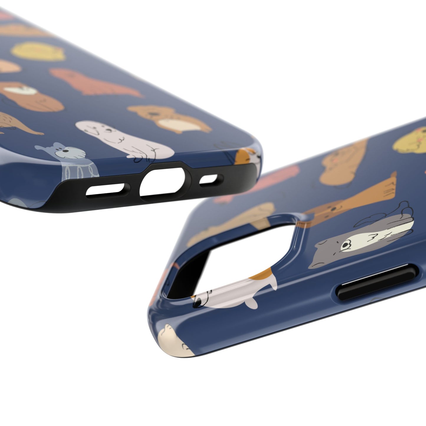Cute Cartoon Dog Tough Phone Case - Perfect for Pet Lovers