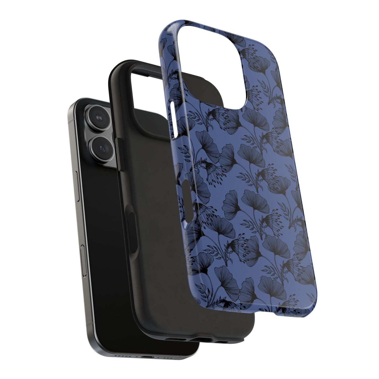 Ornate Floral Tough Phone Case - Durable Protection with Elegant Design