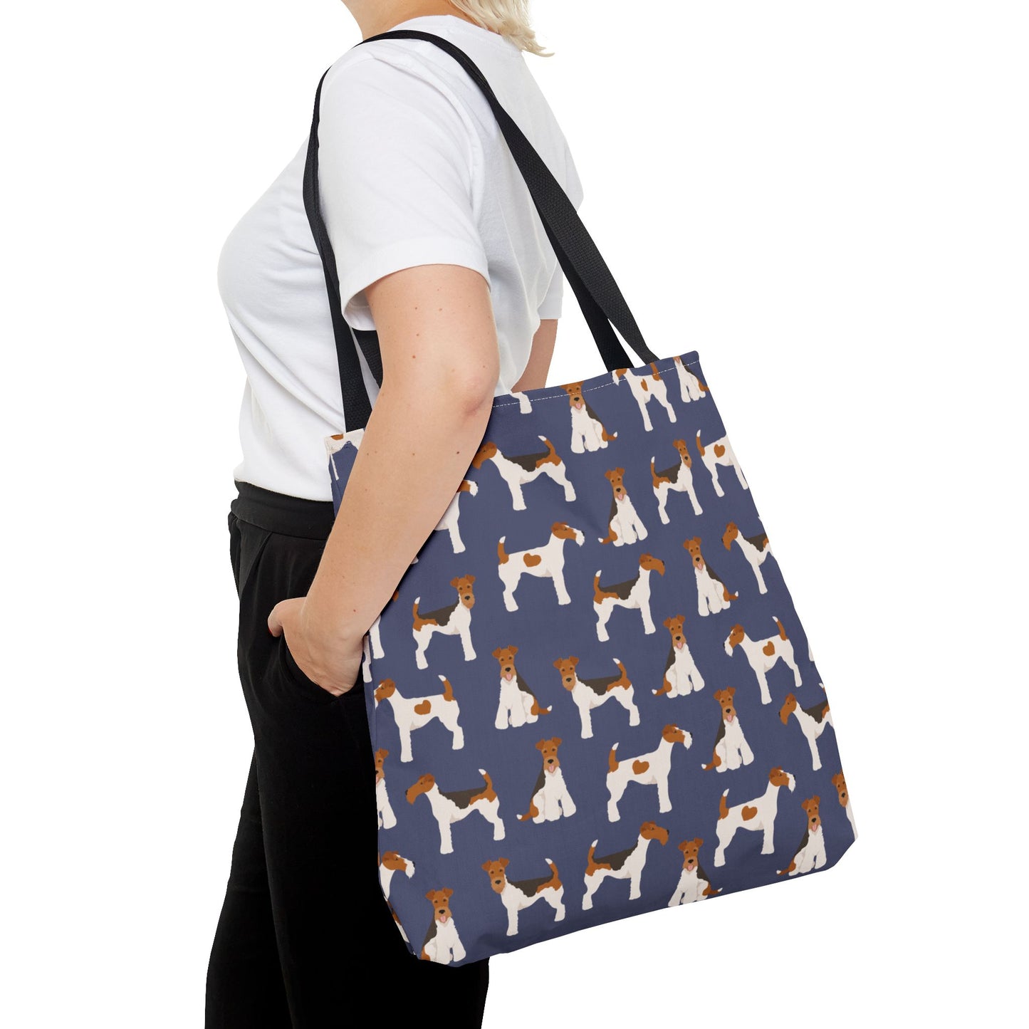 Wire Fox Terrier Dog Pattern Tote Bag - Perfect for Pet Lovers!