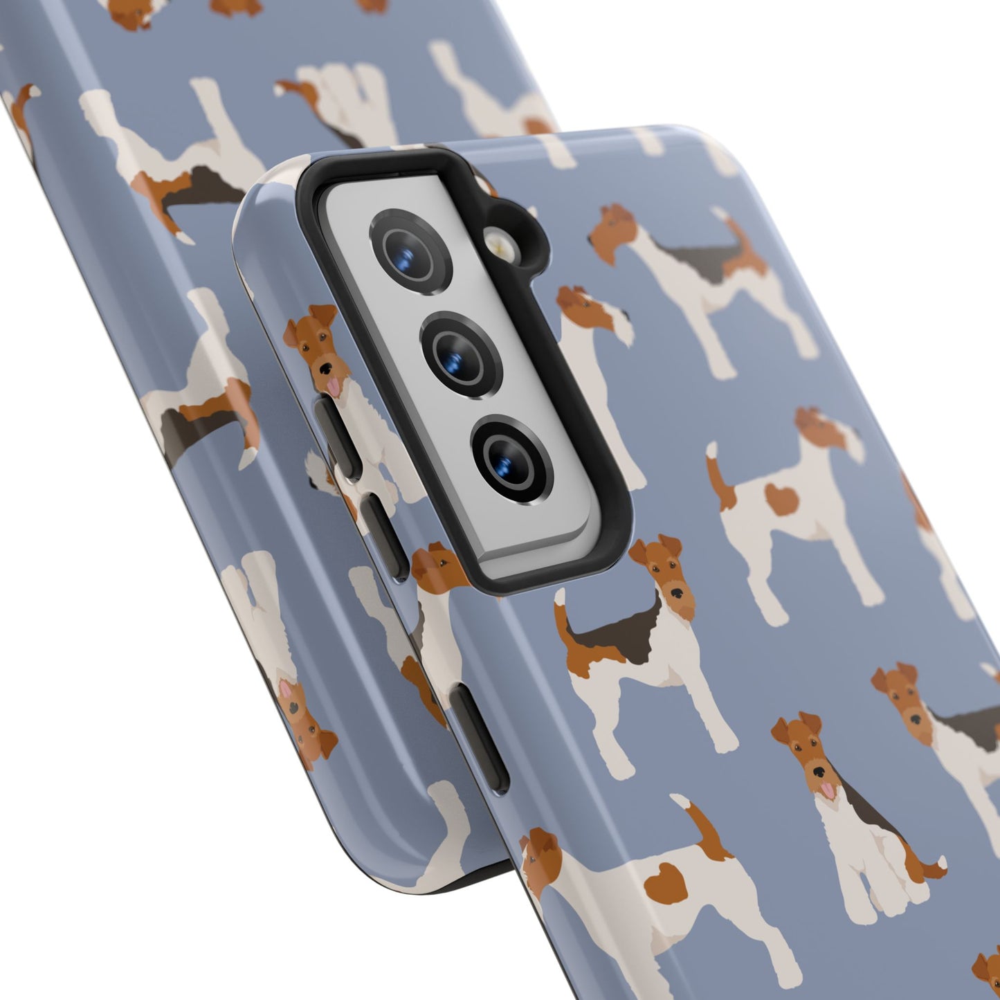 Playful Wire Fox Terrier Phone Case - Durable & Stylish Dog Lover Accessory