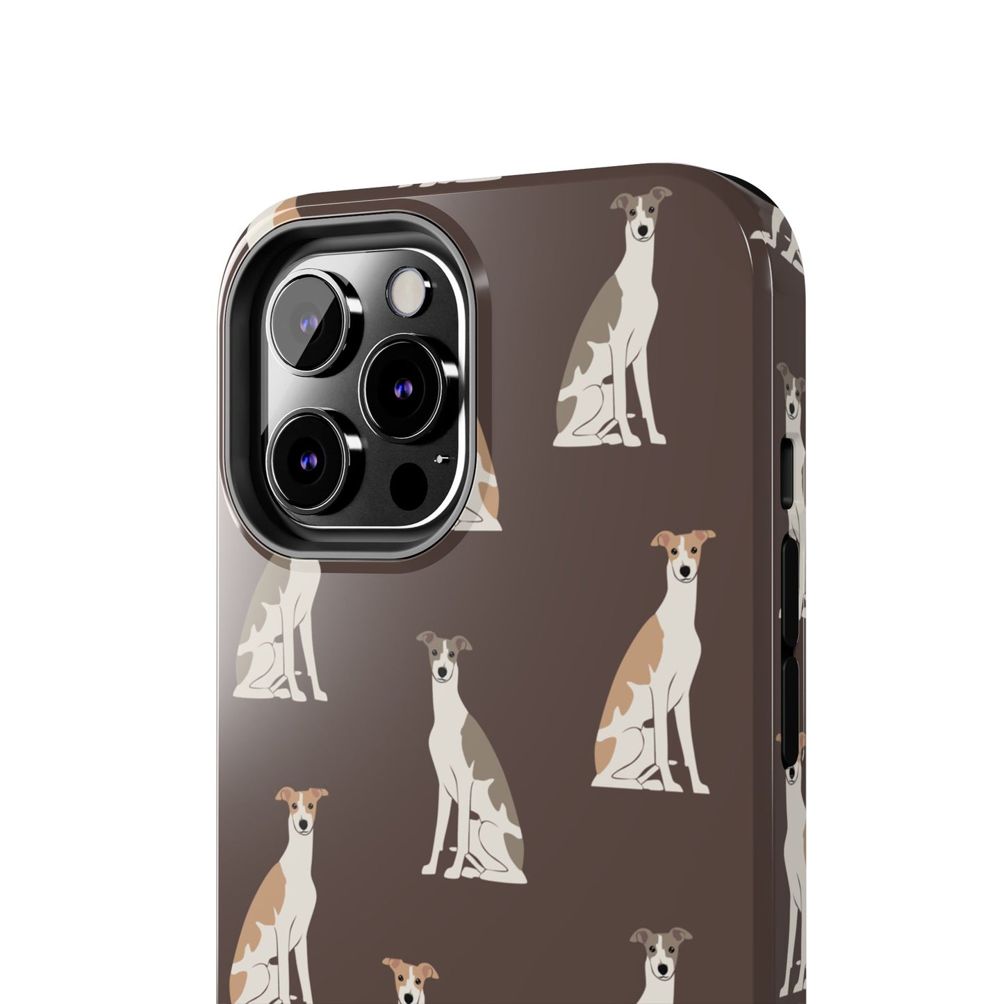 Elegant Grey Hound Pattern Phone Case - Durable & Stylish Dog Lover Accessory