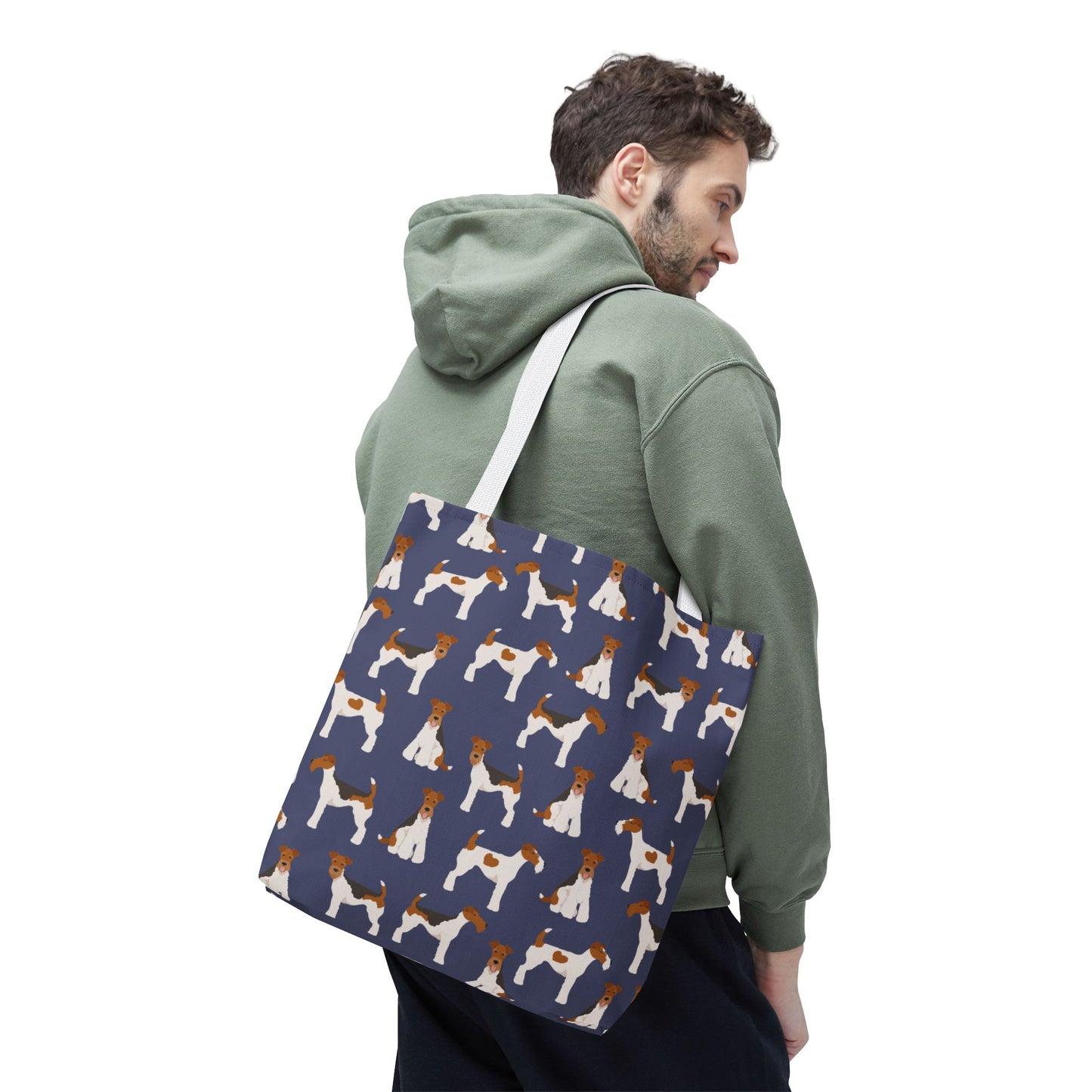 Wire Fox Terrier Dog Pattern Tote Bag - Perfect for Pet Lovers!