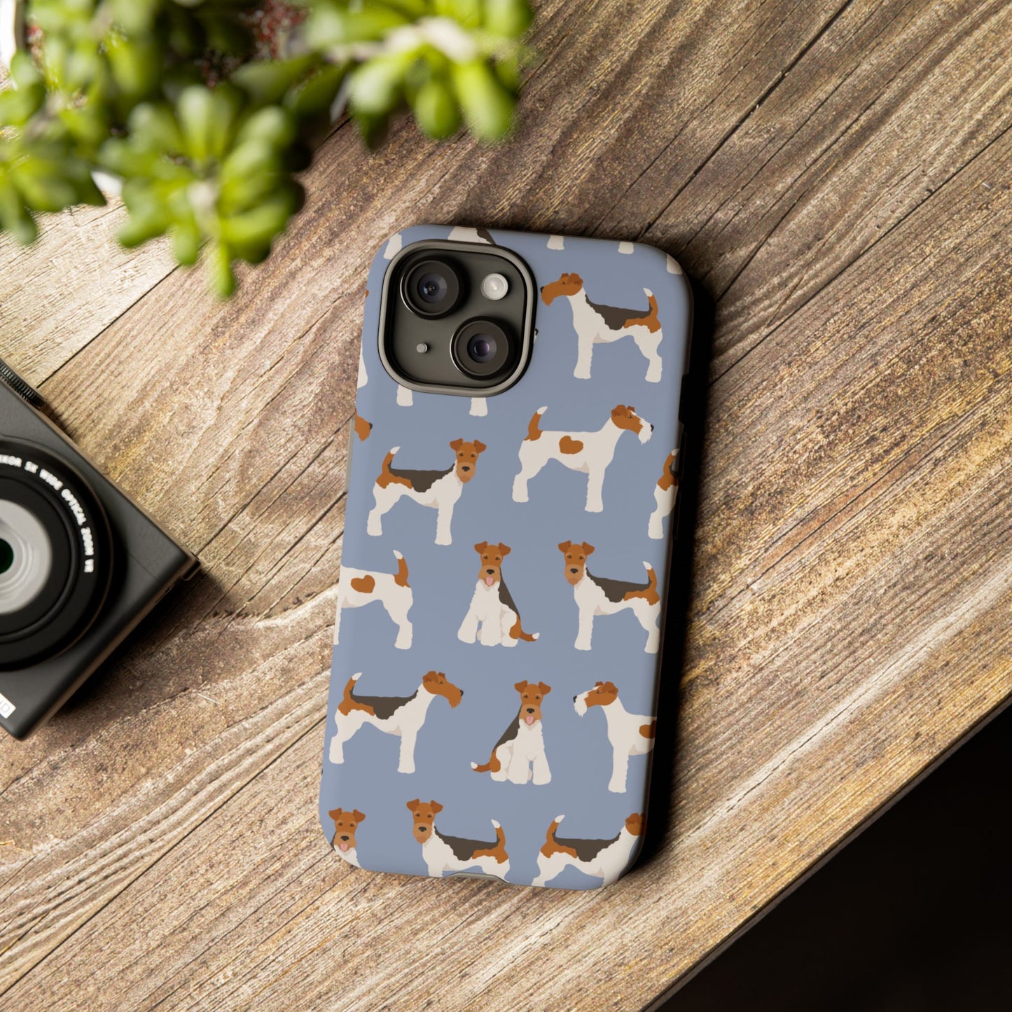 Wire Fox Terrier Lover Tough Case - Stylish Phone Case Featuring Playful Fox Terriers