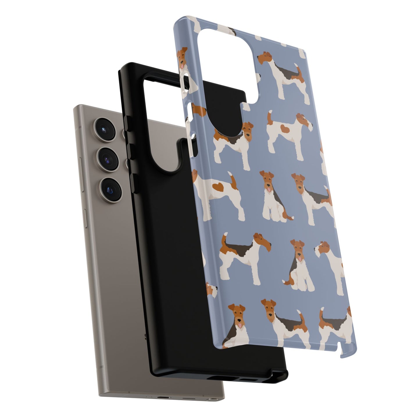 Wire Fox Terrier Lover Tough Case - Stylish Phone Case Featuring Playful Fox Terriers
