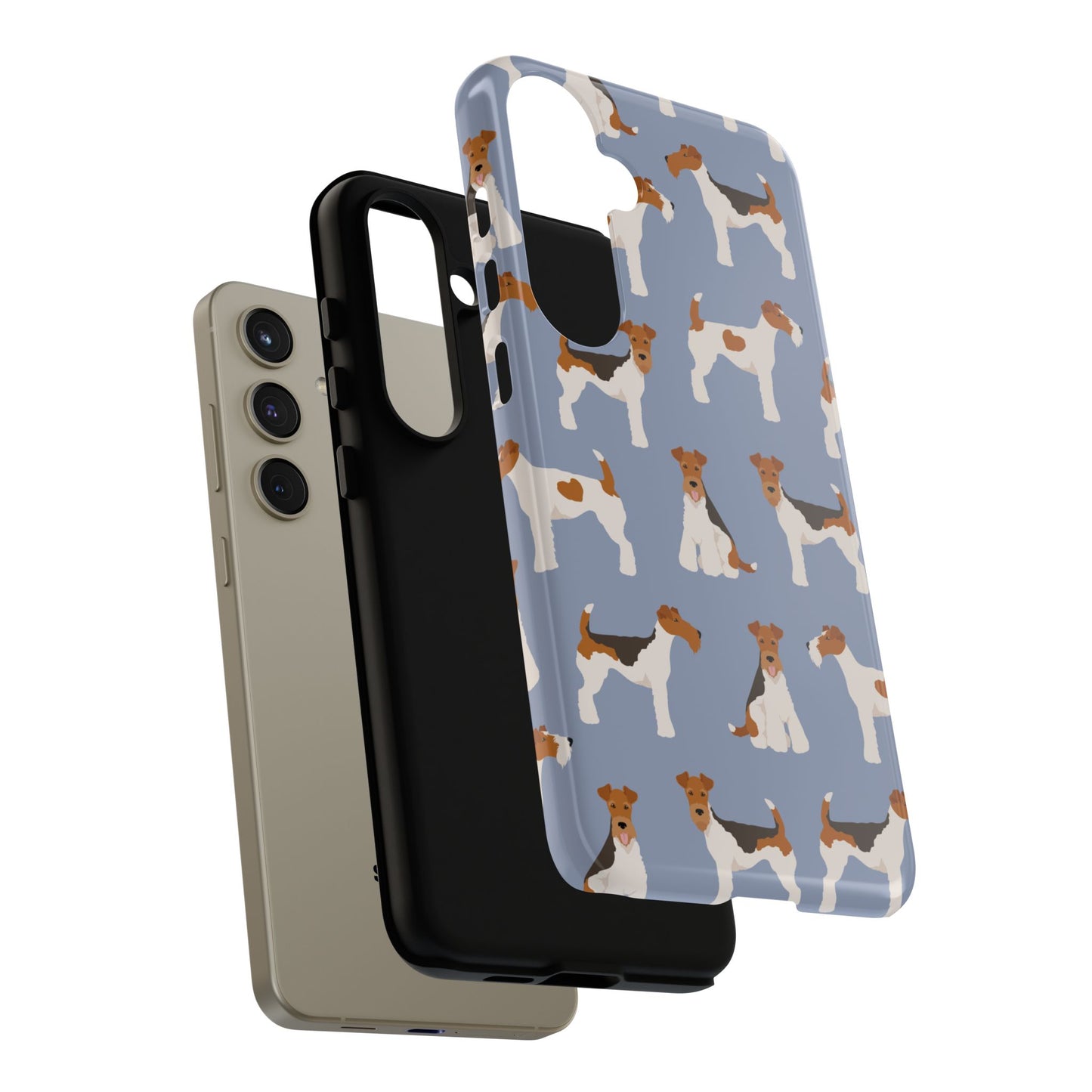Wire Fox Terrier Lover Tough Case - Stylish Phone Case Featuring Playful Fox Terriers