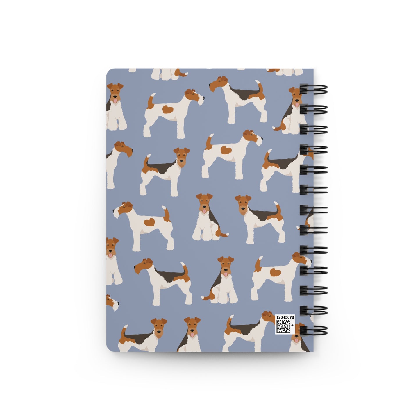Cute Wire Fox Terrier -Themed Spiral Bound Journal for Animal Lovers