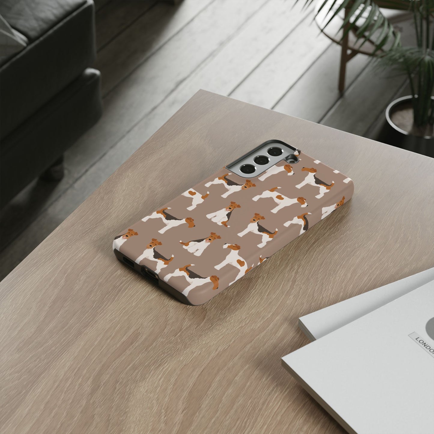 Wire Fox Terrier Lover Tough Case - Stylish Phone Case Featuring Playful Fox Terriers