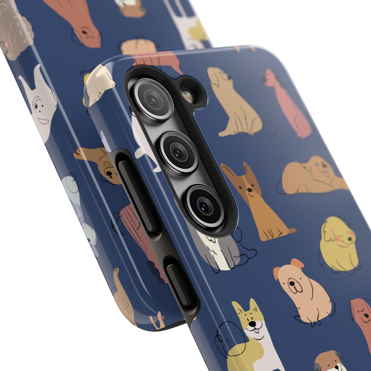 Cute Cartoon Dog Tough Phone Case - Perfect for Pet Lovers