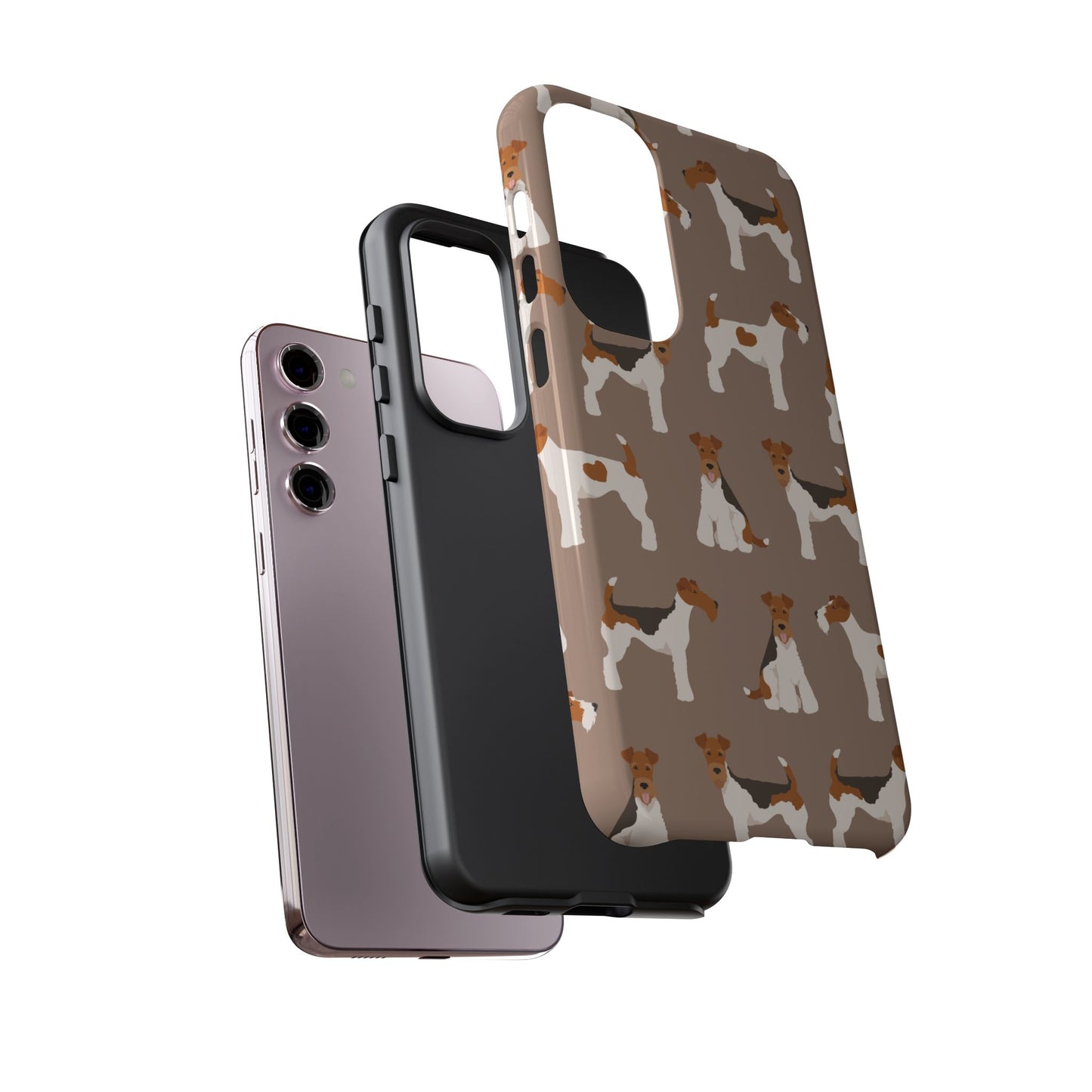 Wire Fox Terrier Lover Tough Case - Stylish Phone Case Featuring Playful Fox Terriers