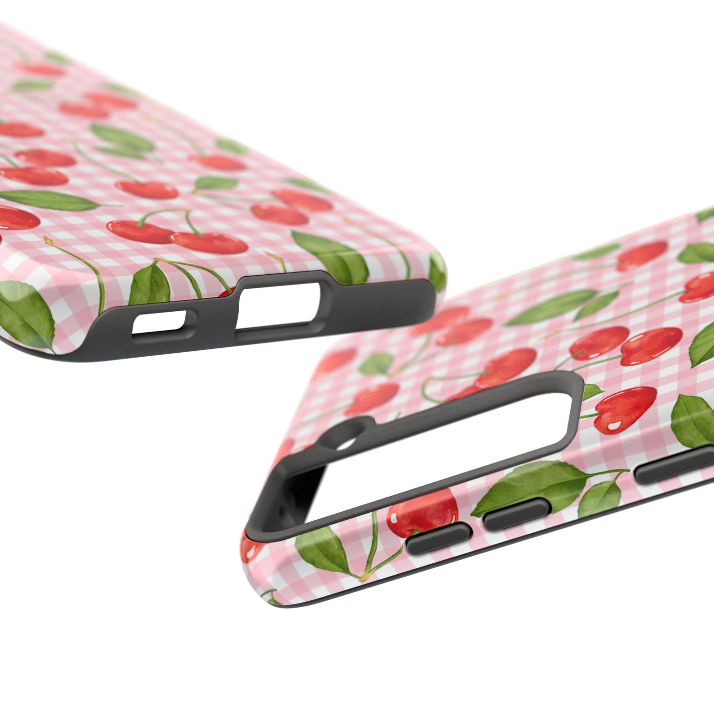 Cherry-Pattern Tough Phone Case - Cute & Durable Protective Case
