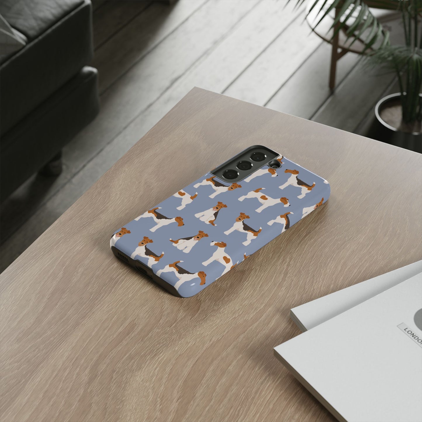 Wire Fox Terrier Lover Tough Case - Stylish Phone Case Featuring Playful Fox Terriers