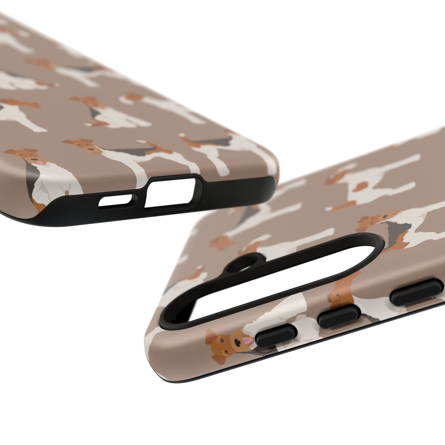 Wire Fox Terrier Lover Tough Case - Stylish Phone Case Featuring Playful Fox Terriers