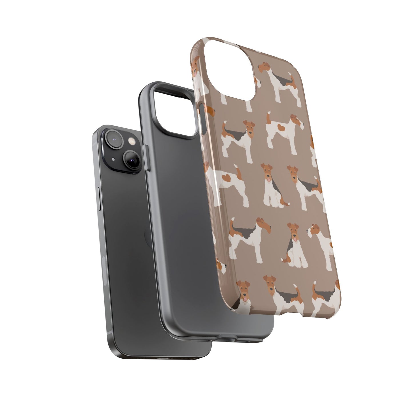 Wire Fox Terrier Lover Tough Case - Stylish Phone Case Featuring Playful Fox Terriers