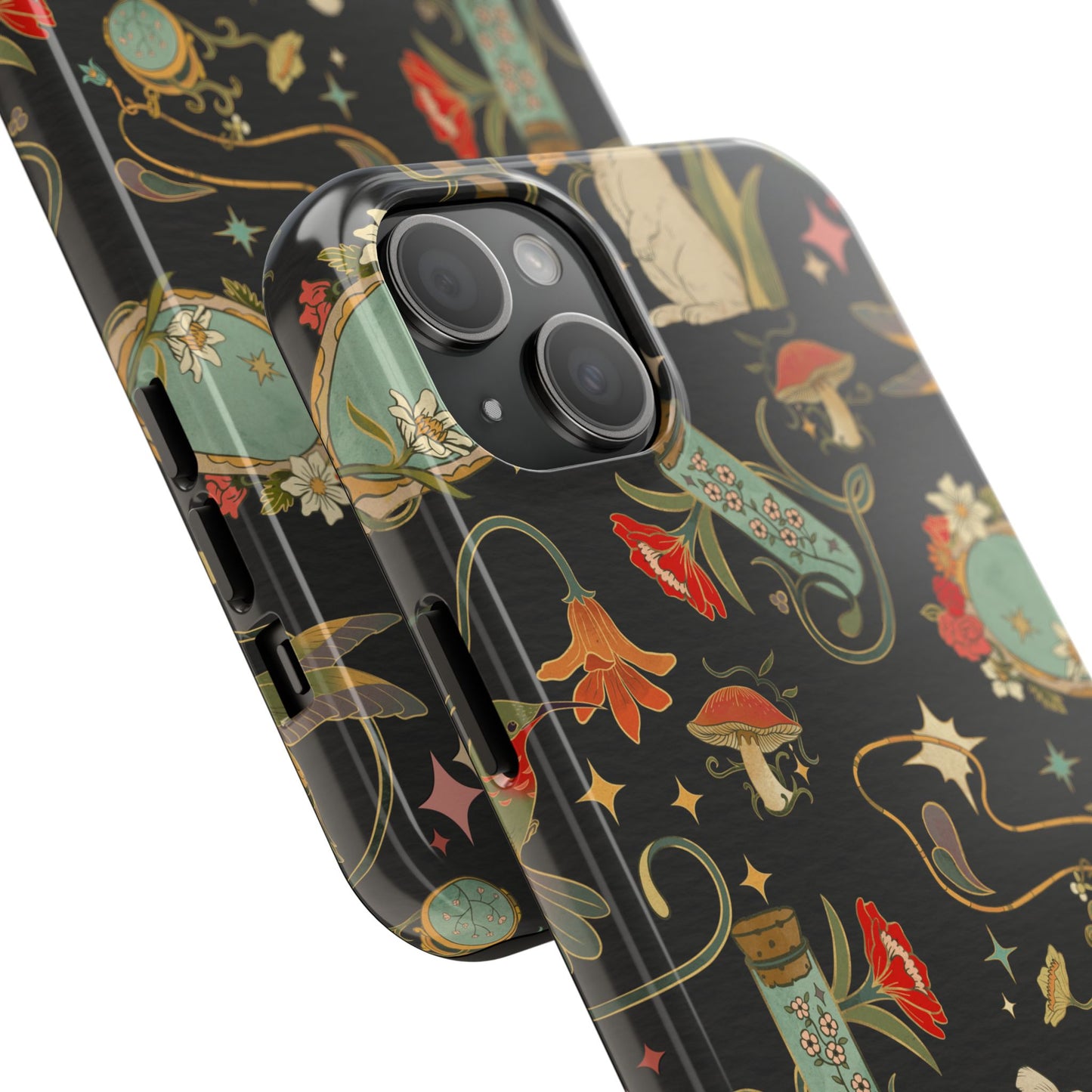 Whimsical Floral Rabbit Phone Case | Tough Protective Cover for Nature Lovers