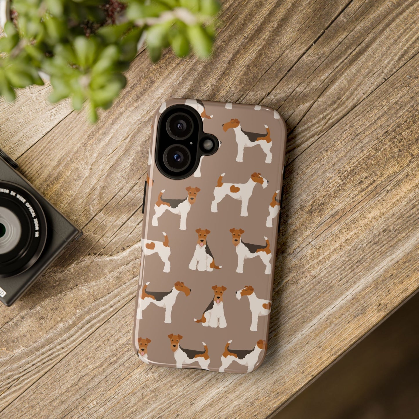 Wire Fox Terrier Lover Tough Case - Stylish Phone Case Featuring Playful Fox Terriers