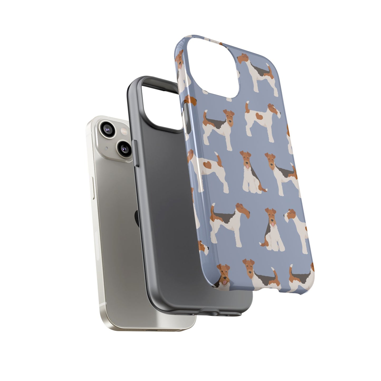 Wire Fox Terrier Lover Tough Case - Stylish Phone Case Featuring Playful Fox Terriers