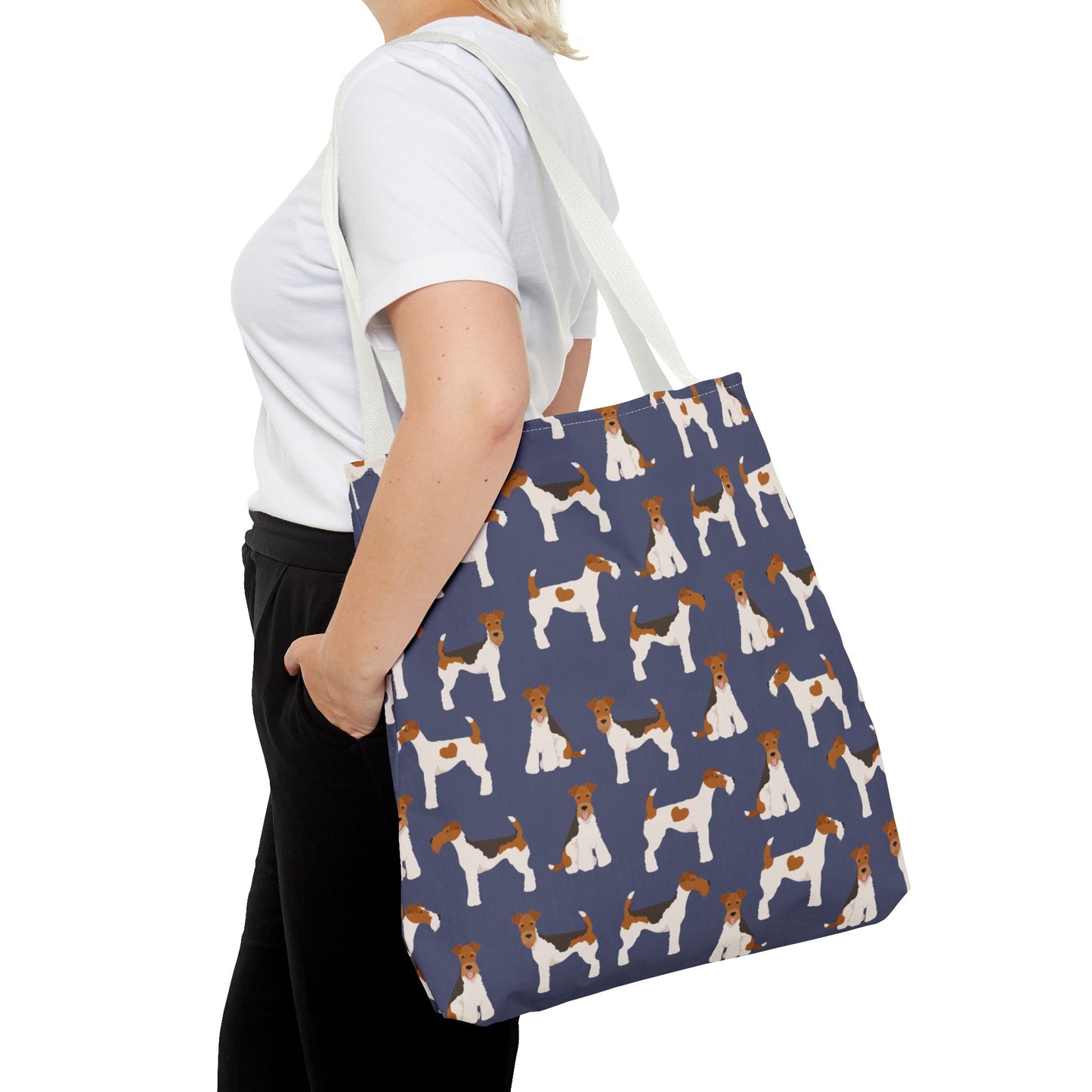 Wire Fox Terrier Dog Pattern Tote Bag - Perfect for Pet Lovers!