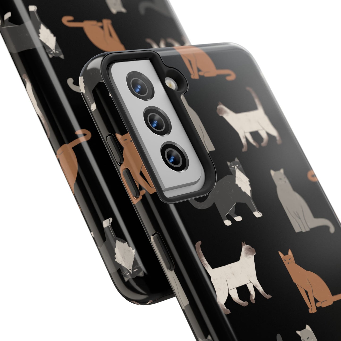 Cubist Cat Tough Phone Case - Stylish & Durable for Pet Fans