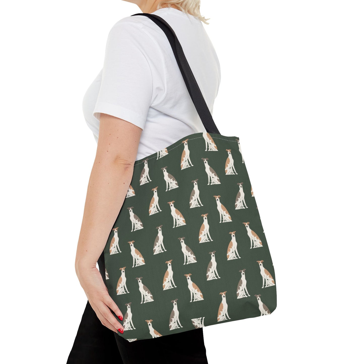 Grey Hound Dog Pattern Tote Bag - Perfect for Pet Lovers!