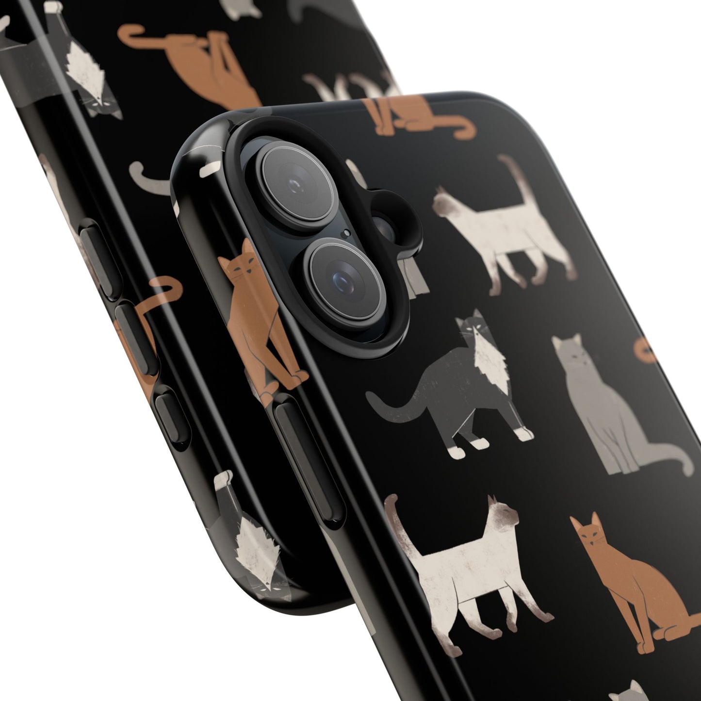 Cubist Cat Tough Phone Case - Stylish & Durable for Pet Fans
