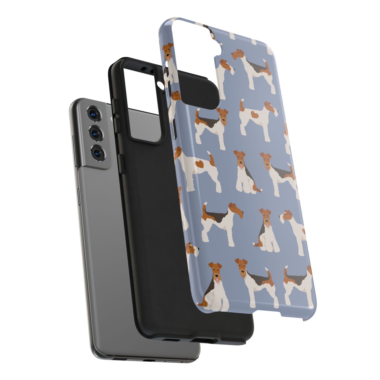 Playful Wire Fox Terrier Phone Case - Durable & Stylish Dog Lover Accessory