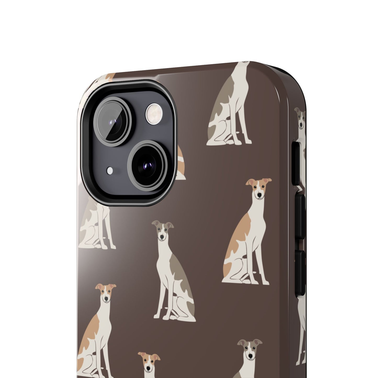 Elegant Grey Hound Pattern Phone Case - Durable & Stylish Dog Lover Accessory