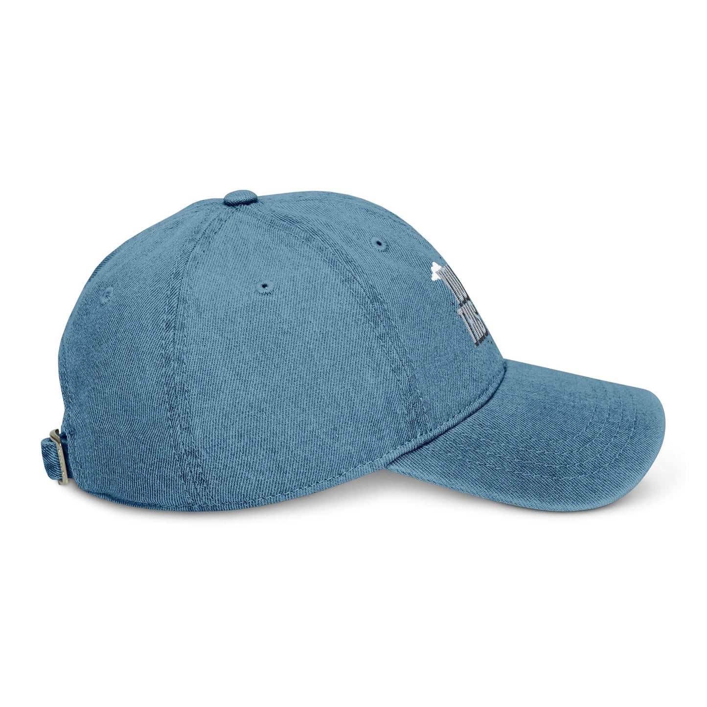 Embroidered Denim Hat - "You Hut This Love" Casual Cap