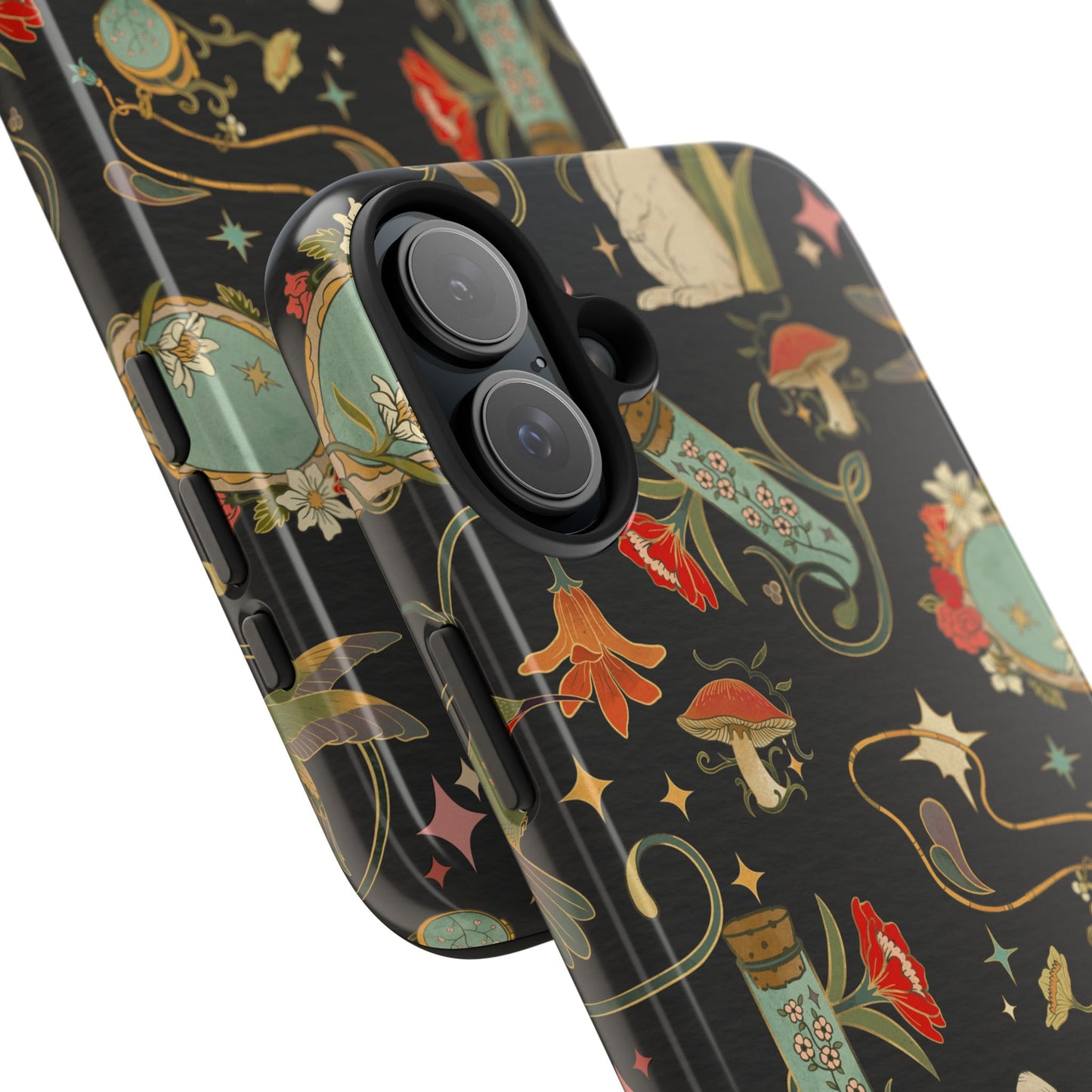 Whimsical Floral Rabbit Phone Case | Tough Protective Cover for Nature Lovers