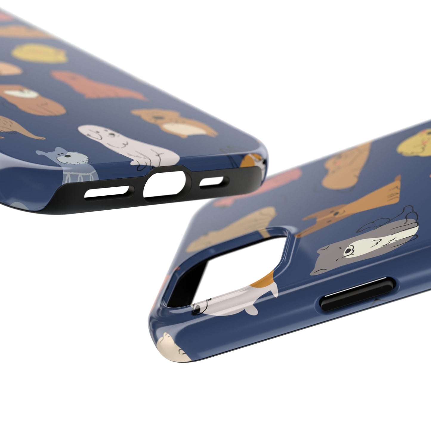Cute Cartoon Dog Tough Phone Case - Perfect for Pet Lovers