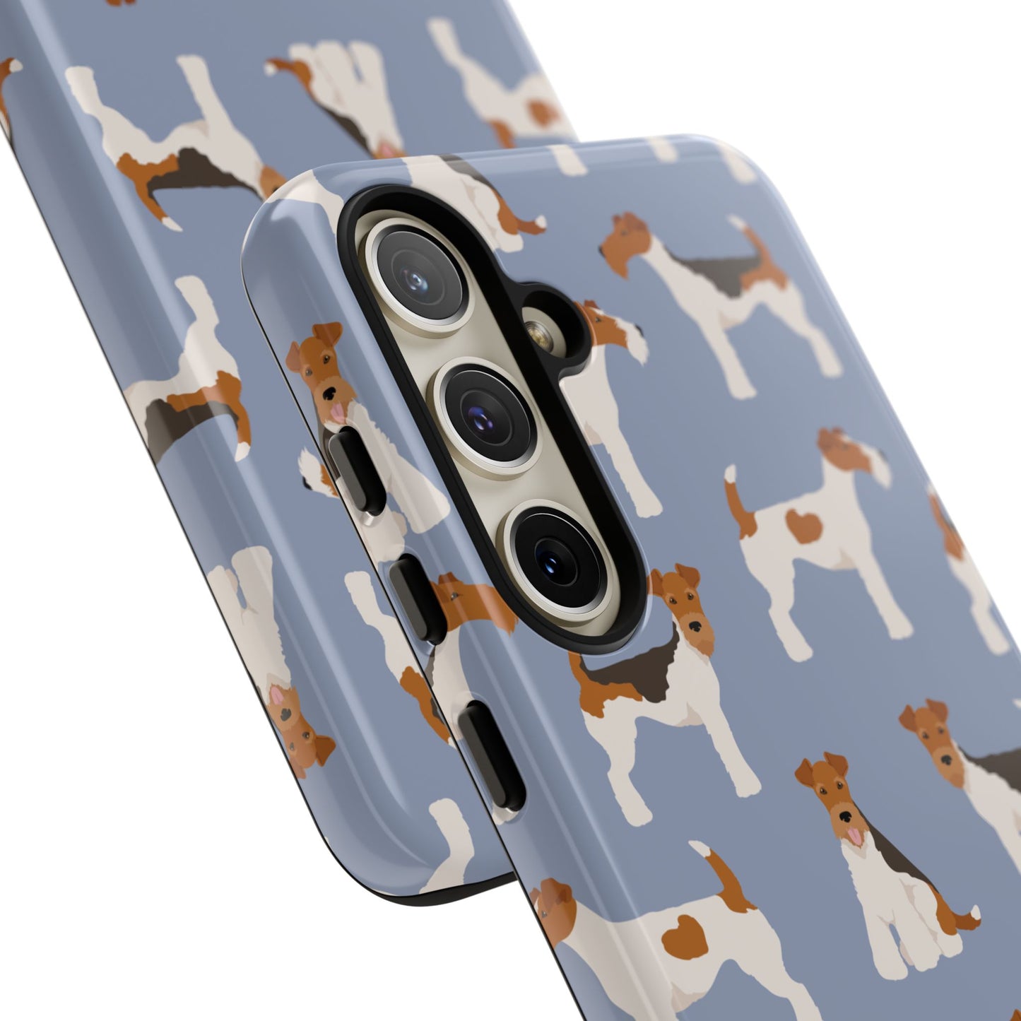 Wire Fox Terrier Lover Tough Case - Stylish Phone Case Featuring Playful Fox Terriers