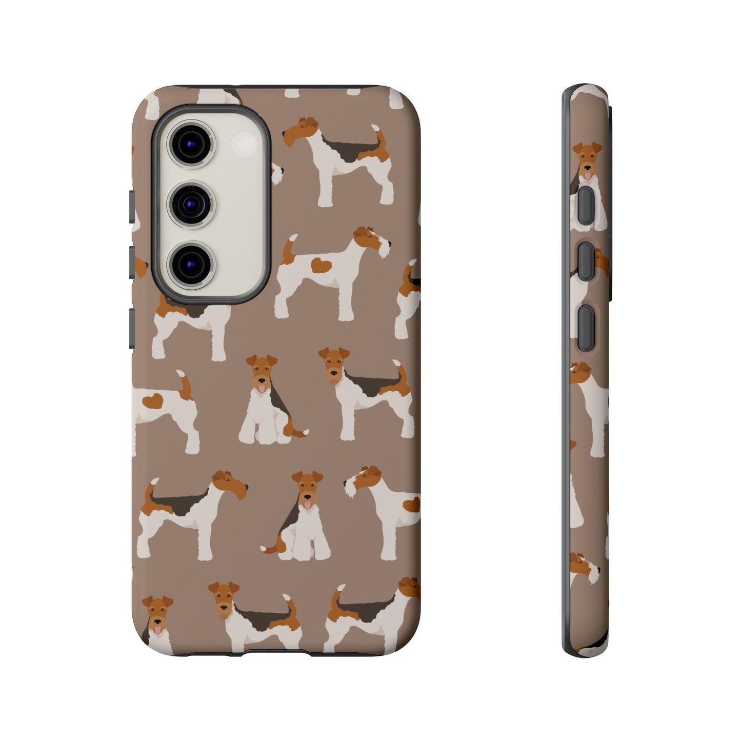 Wire Fox Terrier Lover Tough Case - Stylish Phone Case Featuring Playful Fox Terriers