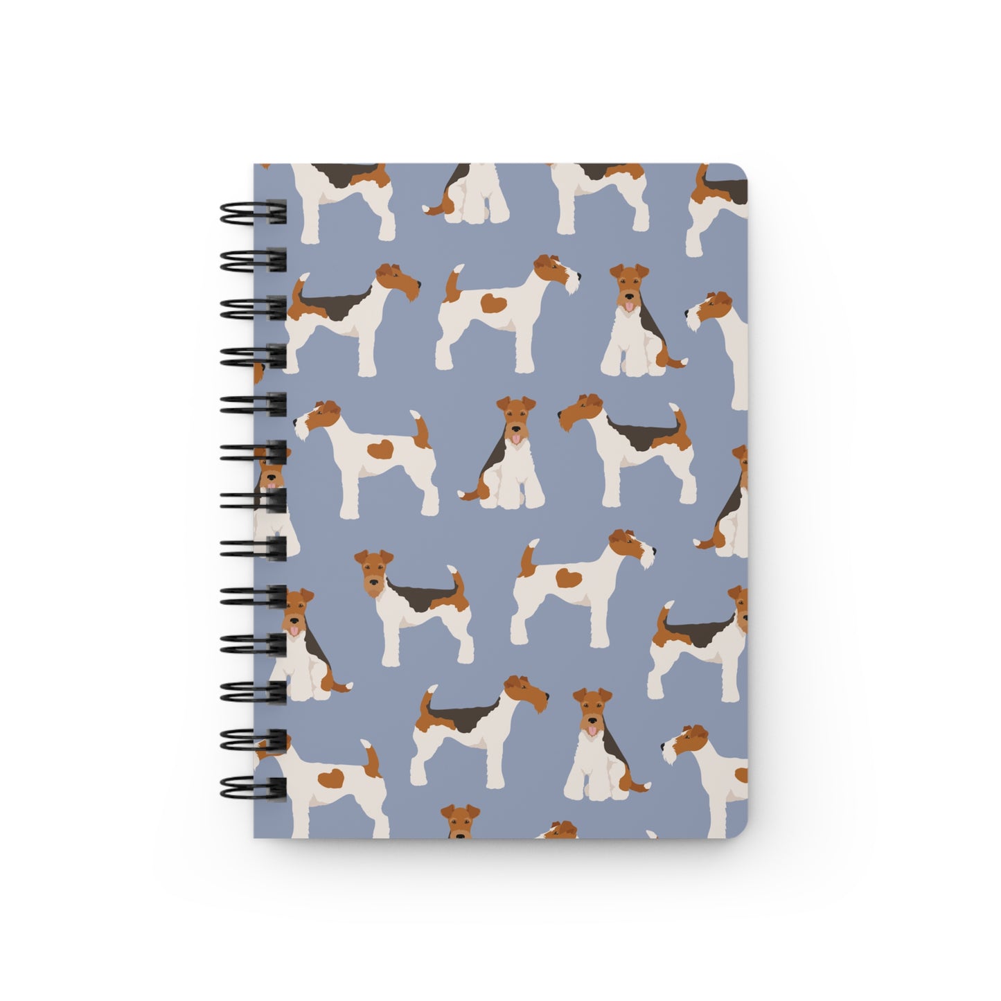 Cute Wire Fox Terrier -Themed Spiral Bound Journal for Animal Lovers