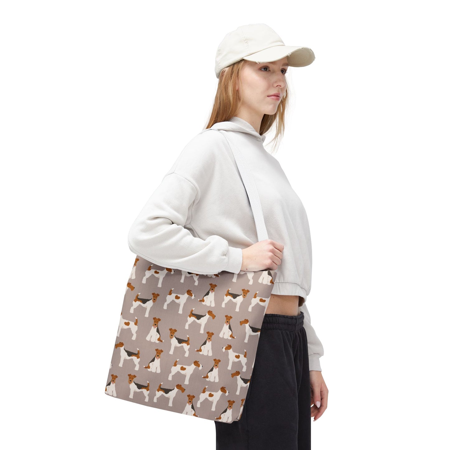 Wire Fox Terrier Dog Pattern Tote Bag - Perfect for Pet Lovers!