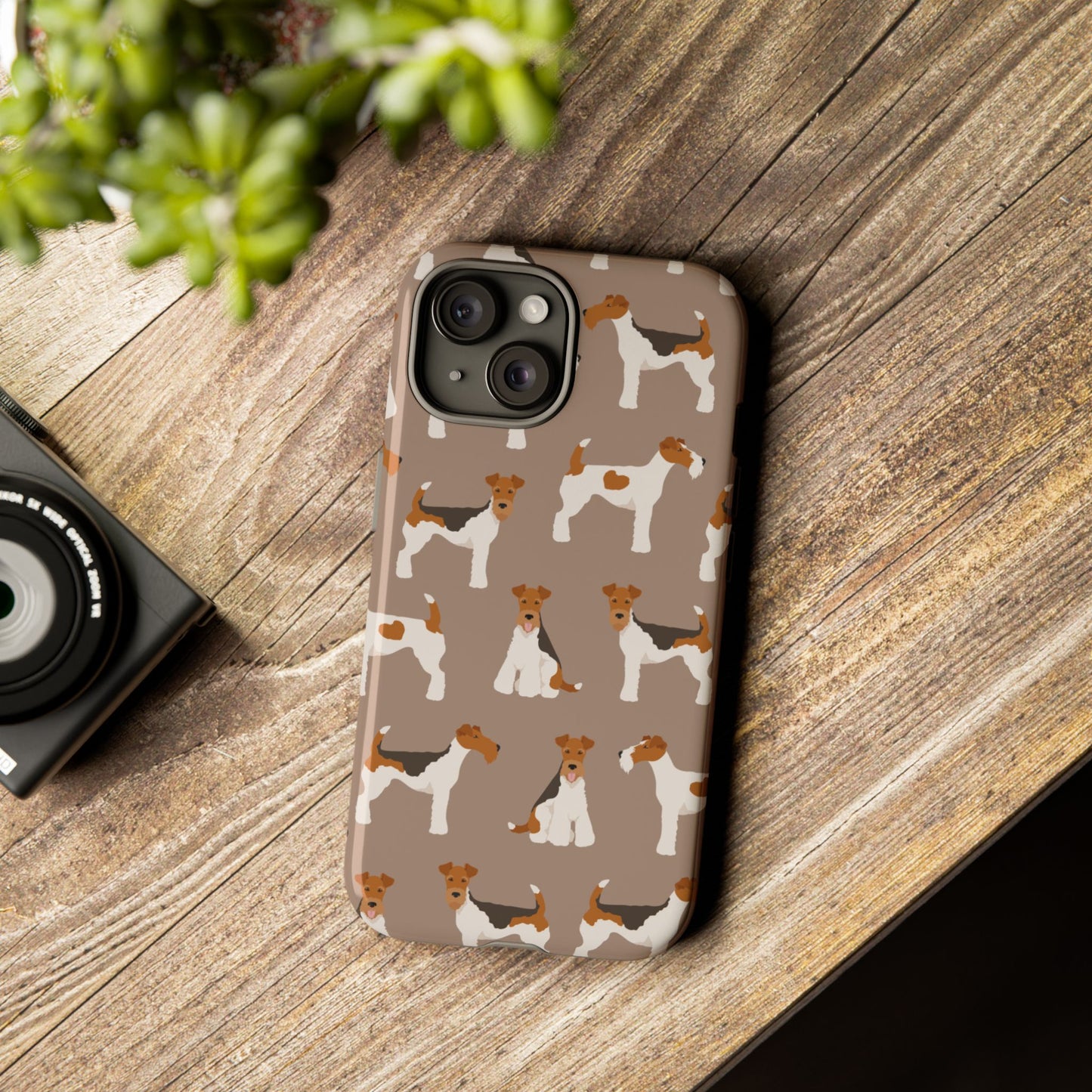 Wire Fox Terrier Lover Tough Case - Stylish Phone Case Featuring Playful Fox Terriers