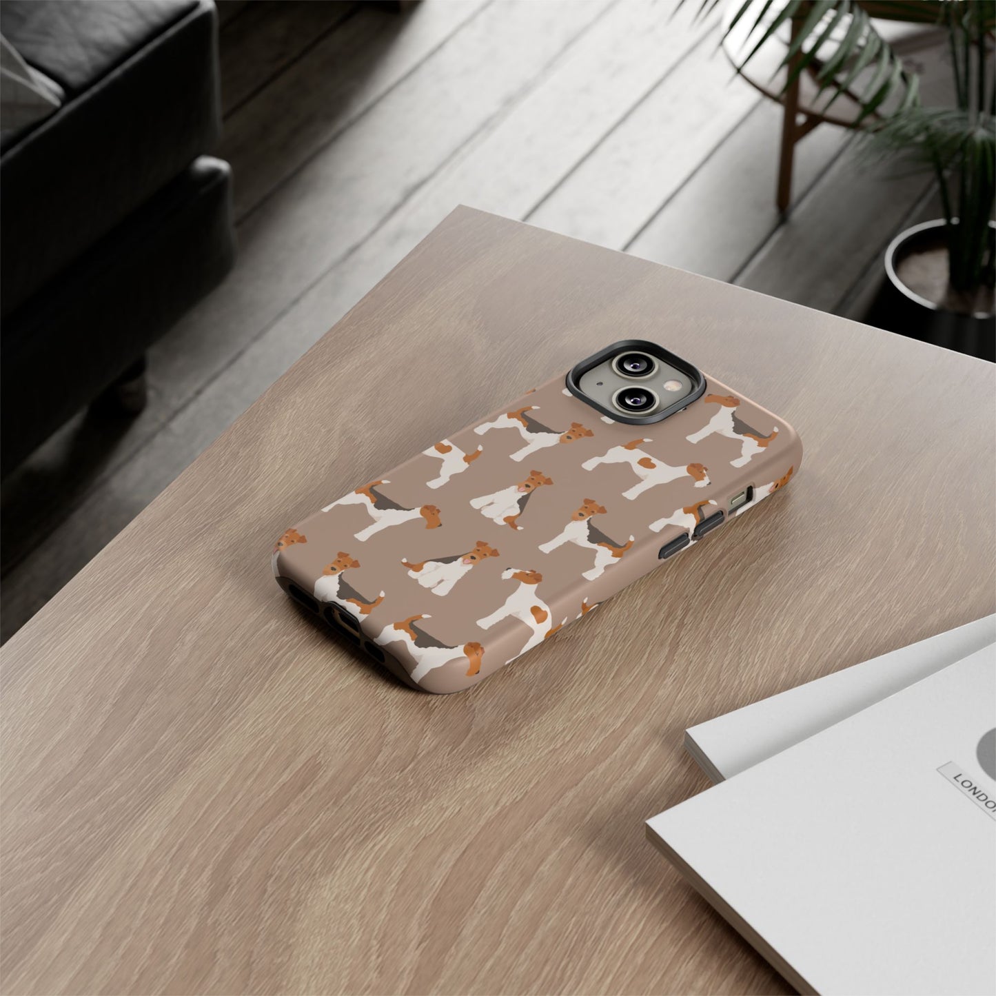 Wire Fox Terrier Lover Tough Case - Stylish Phone Case Featuring Playful Fox Terriers