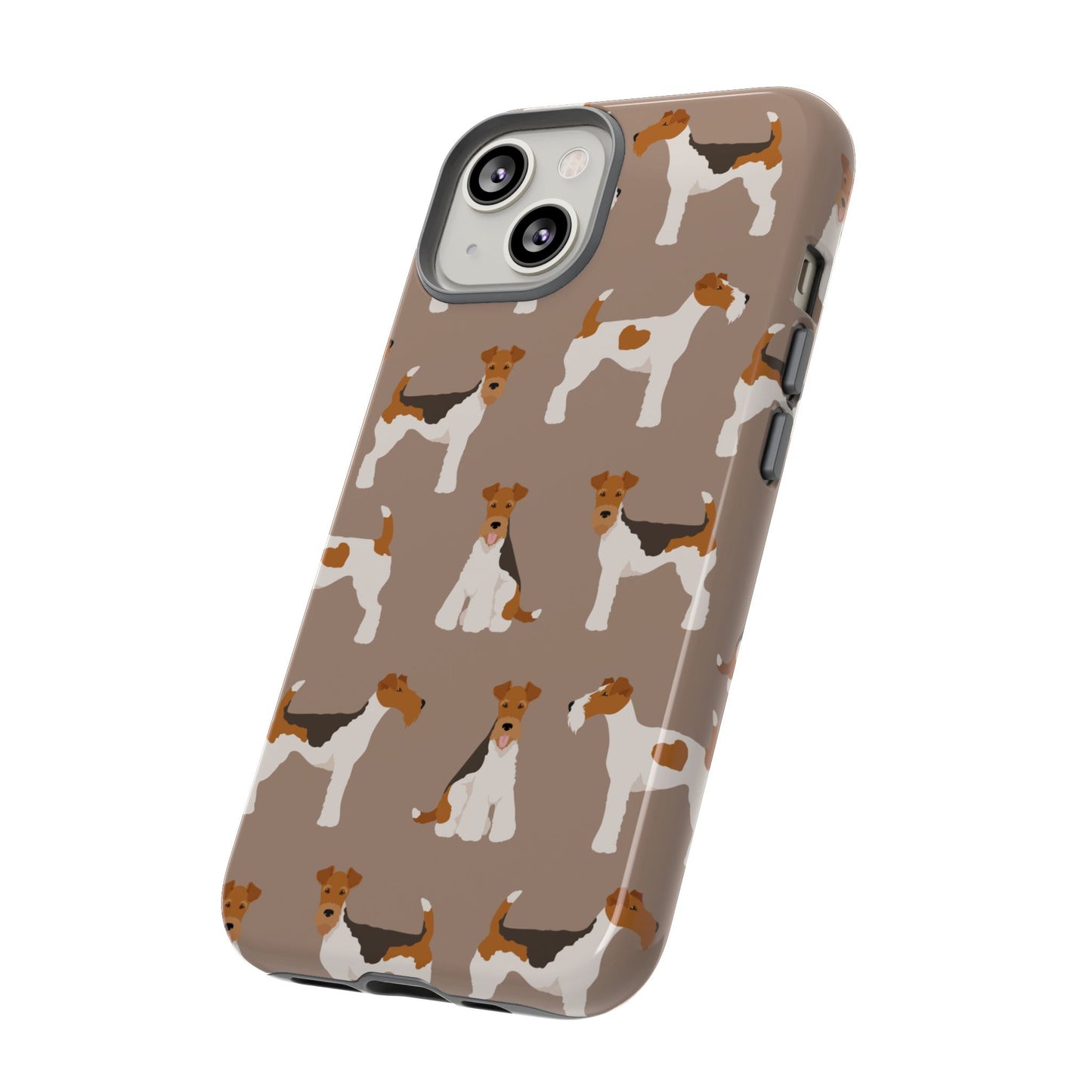 Wire Fox Terrier Lover Tough Case - Stylish Phone Case Featuring Playful Fox Terriers