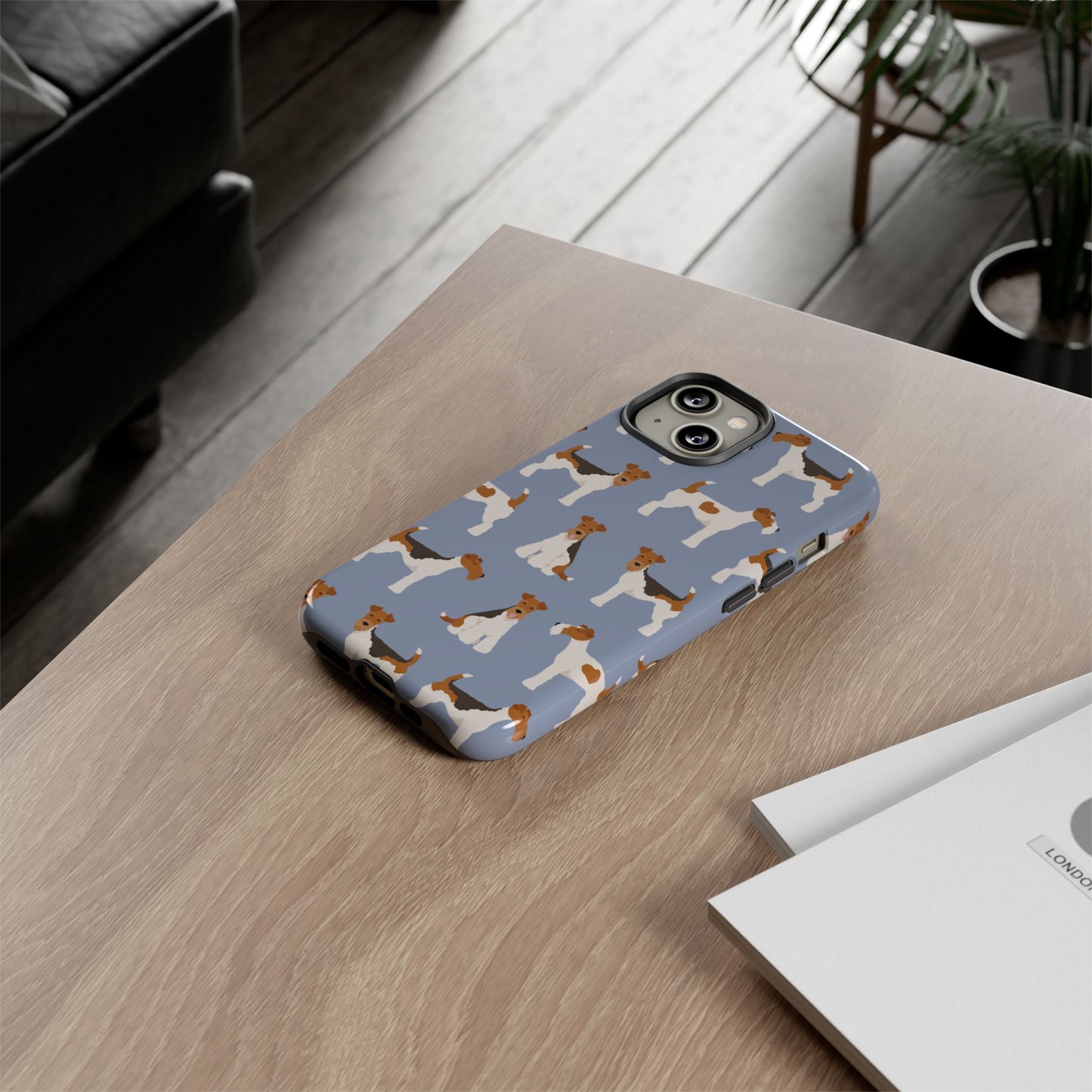 Wire Fox Terrier Lover Tough Case - Stylish Phone Case Featuring Playful Fox Terriers