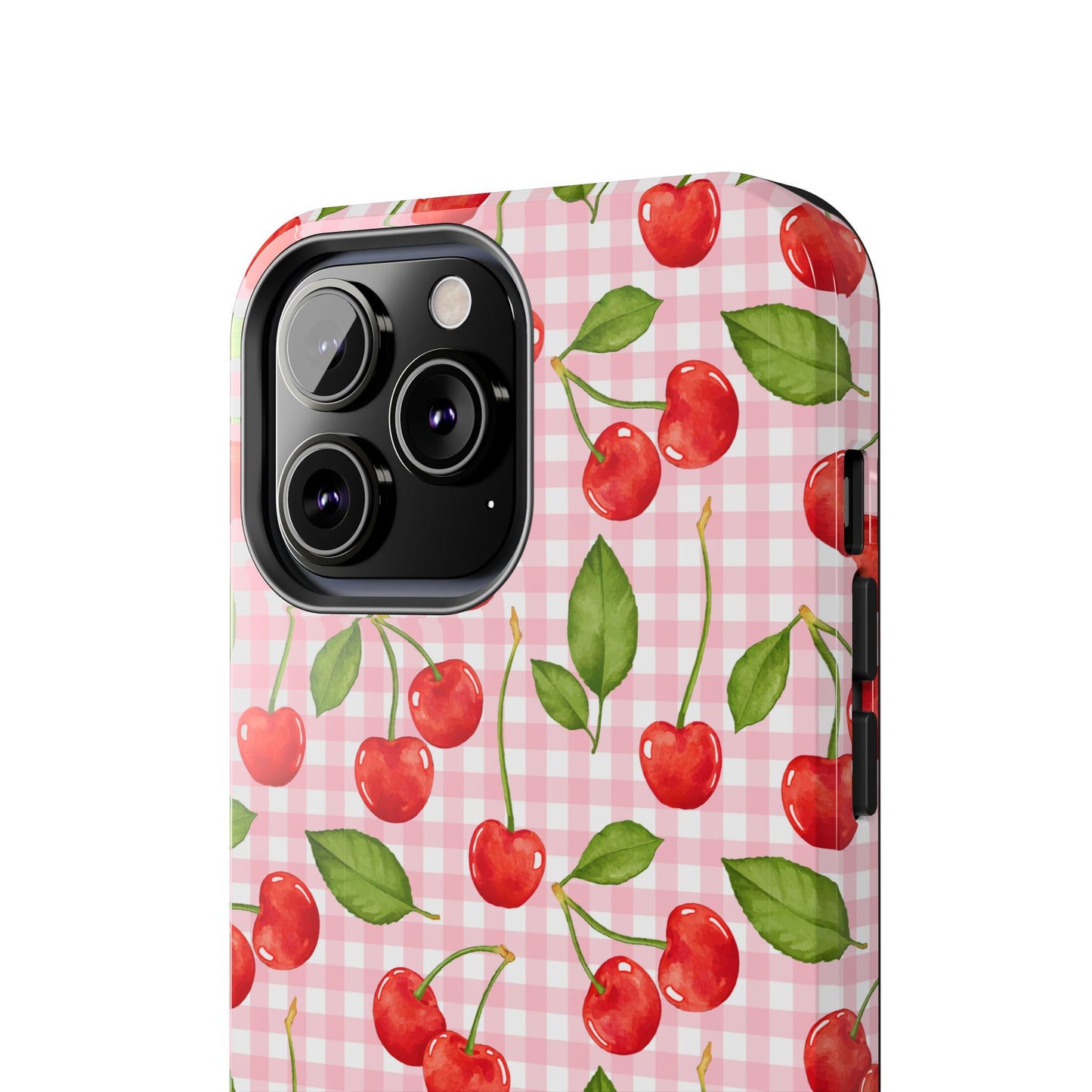 Cherry-Pattern Tough Phone Case - Cute & Durable Protective Case