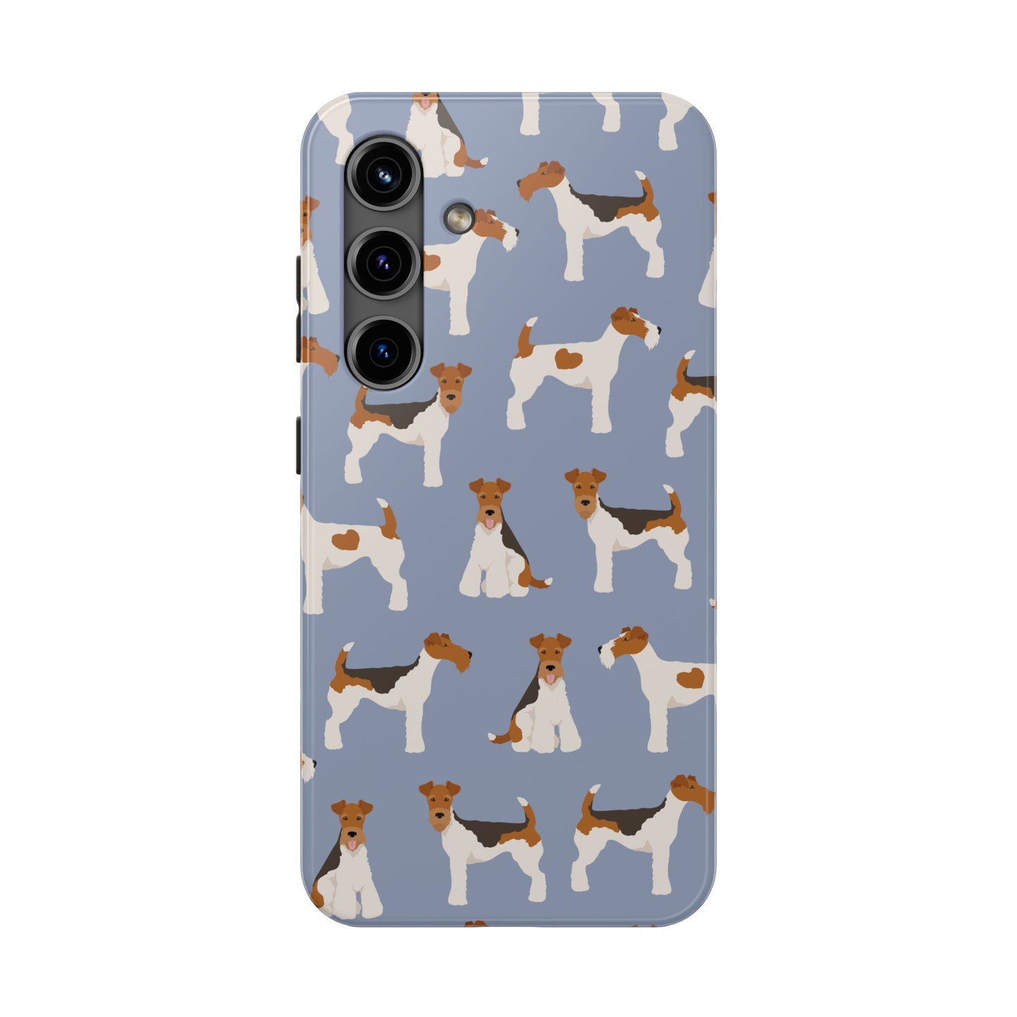 Playful Wire Fox Terrier Phone Case - Durable & Stylish Dog Lover Accessory
