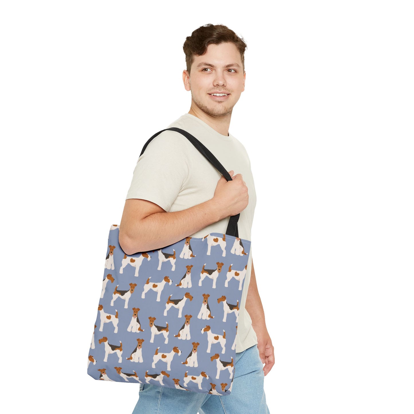 Wire Fox Terrier Dog Pattern Tote Bag - Perfect for Pet Lovers!