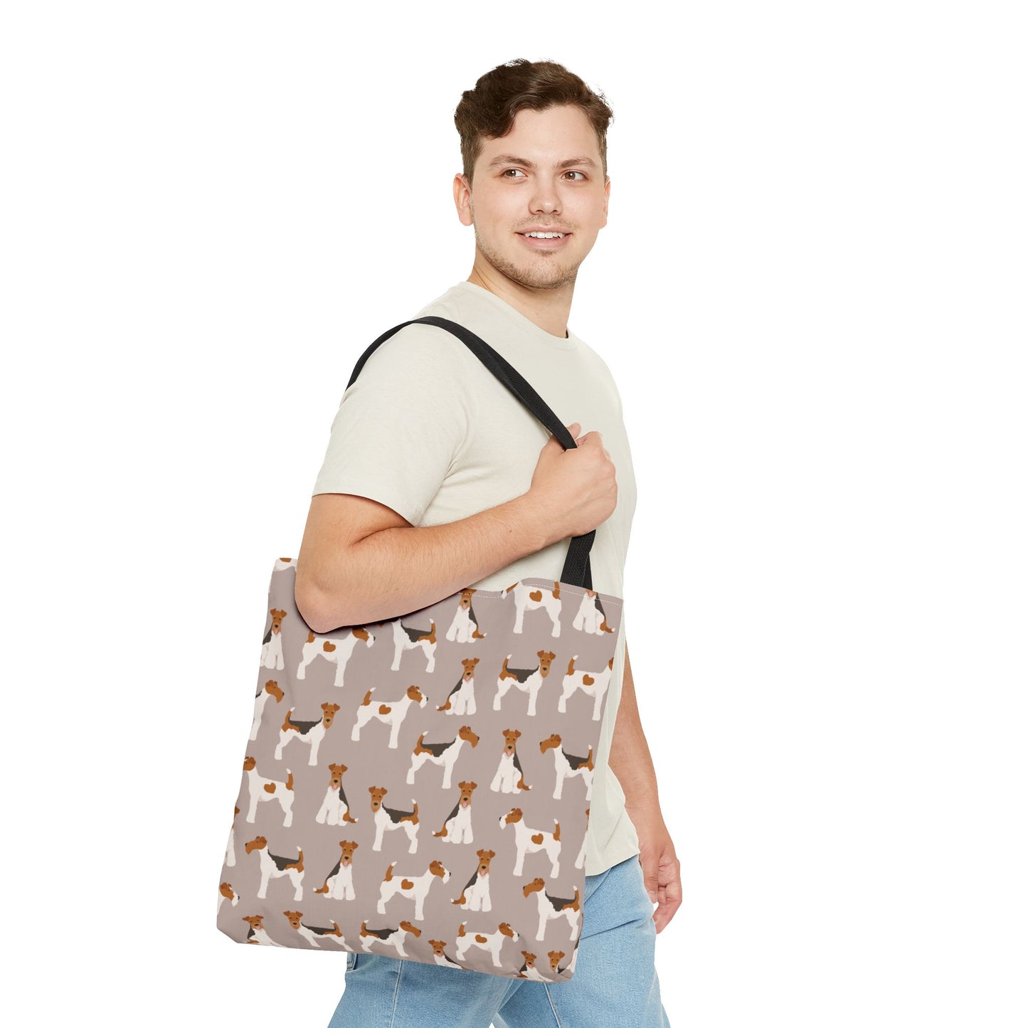 Wire Fox Terrier Dog Pattern Tote Bag - Perfect for Pet Lovers!