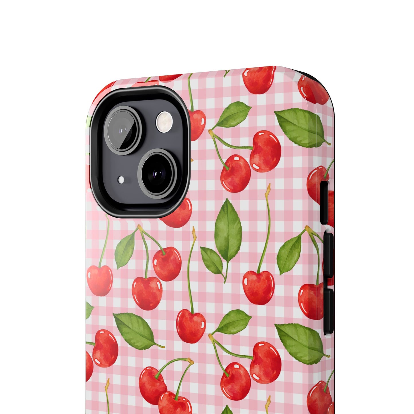 Cherry-Pattern Tough Phone Case - Cute & Durable Protective Case