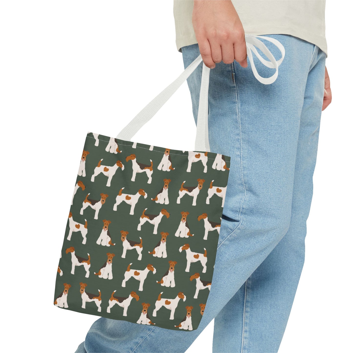 Wire Fox Terrier Dog Pattern Tote Bag - Perfect for Pet Lovers!