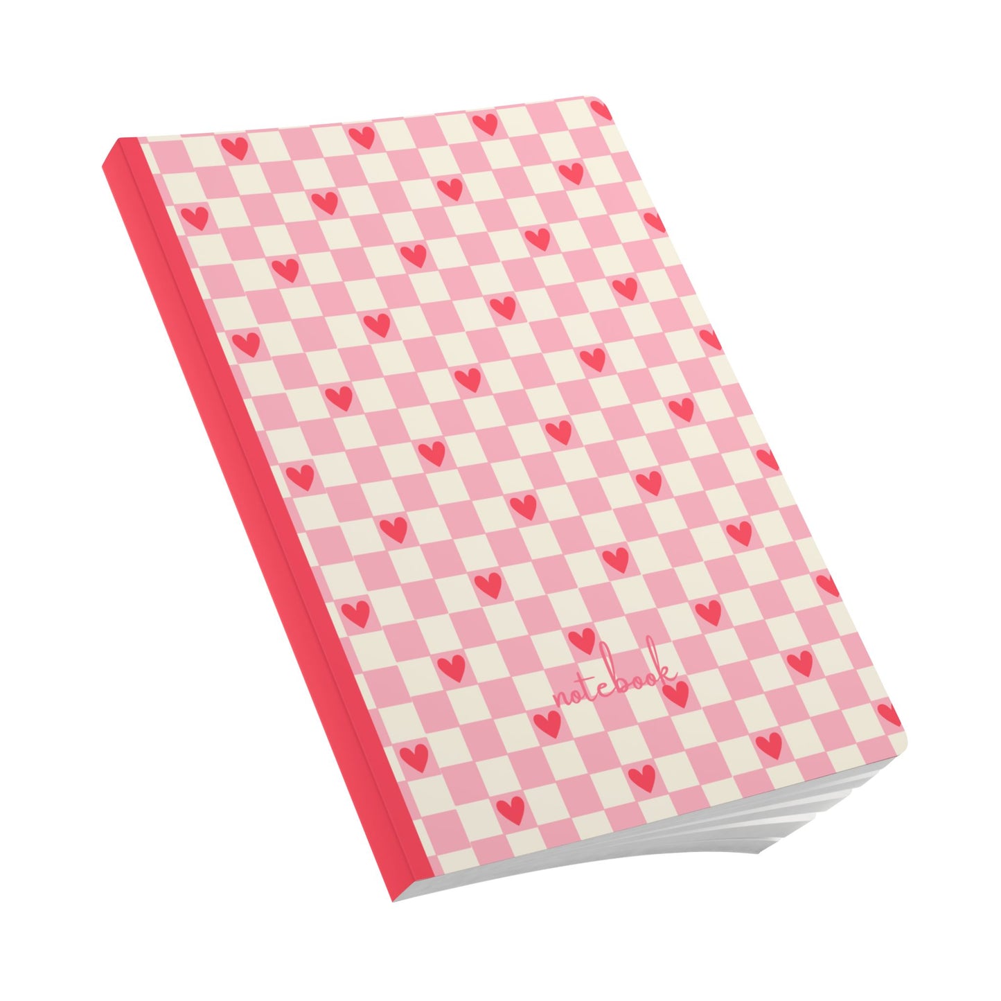 Cute Hearts Softcover Journal with Inside Prints | Perfect for Notes and Gifts