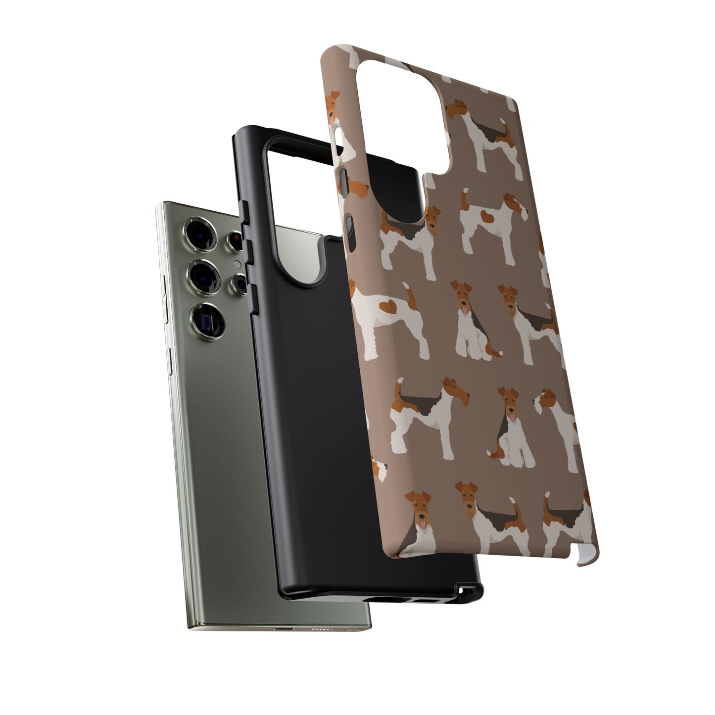 Wire Fox Terrier Lover Tough Case - Stylish Phone Case Featuring Playful Fox Terriers