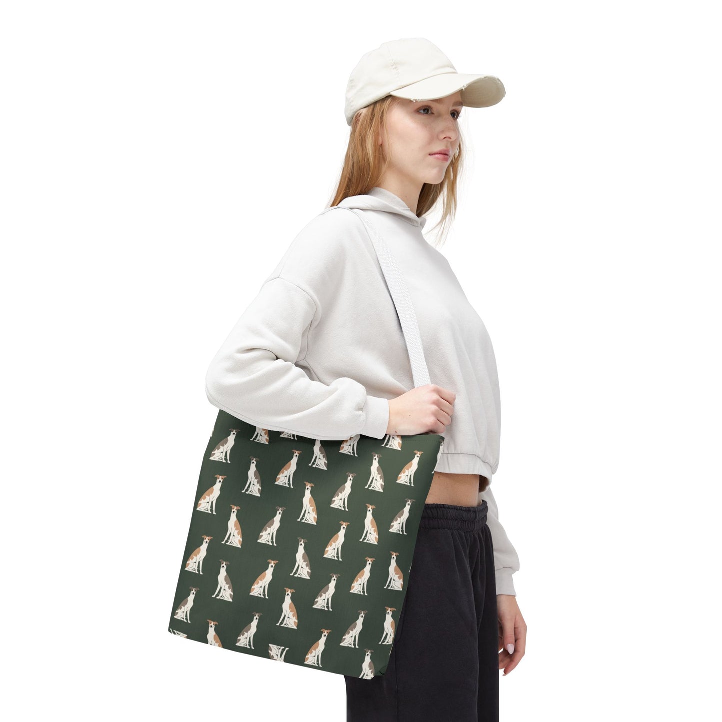 Grey Hound Dog Pattern Tote Bag - Perfect for Pet Lovers!