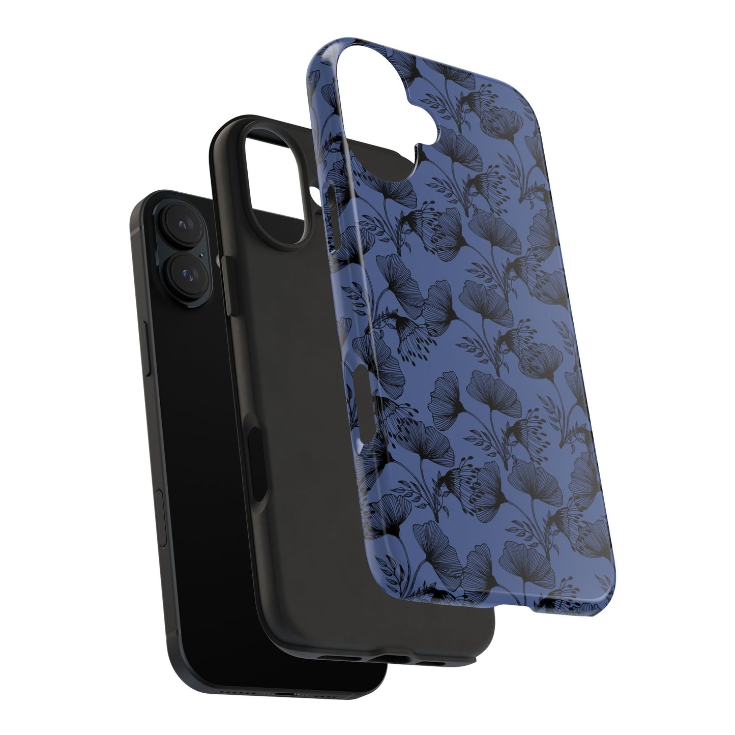 Ornate Floral Tough Phone Case - Durable Protection with Elegant Design